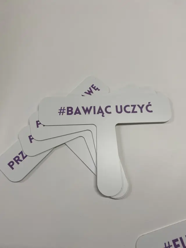 Wycinane wachlarze z nadrukiem