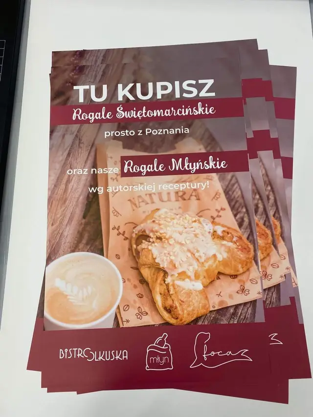 Plakat promocyjny dla piekarni