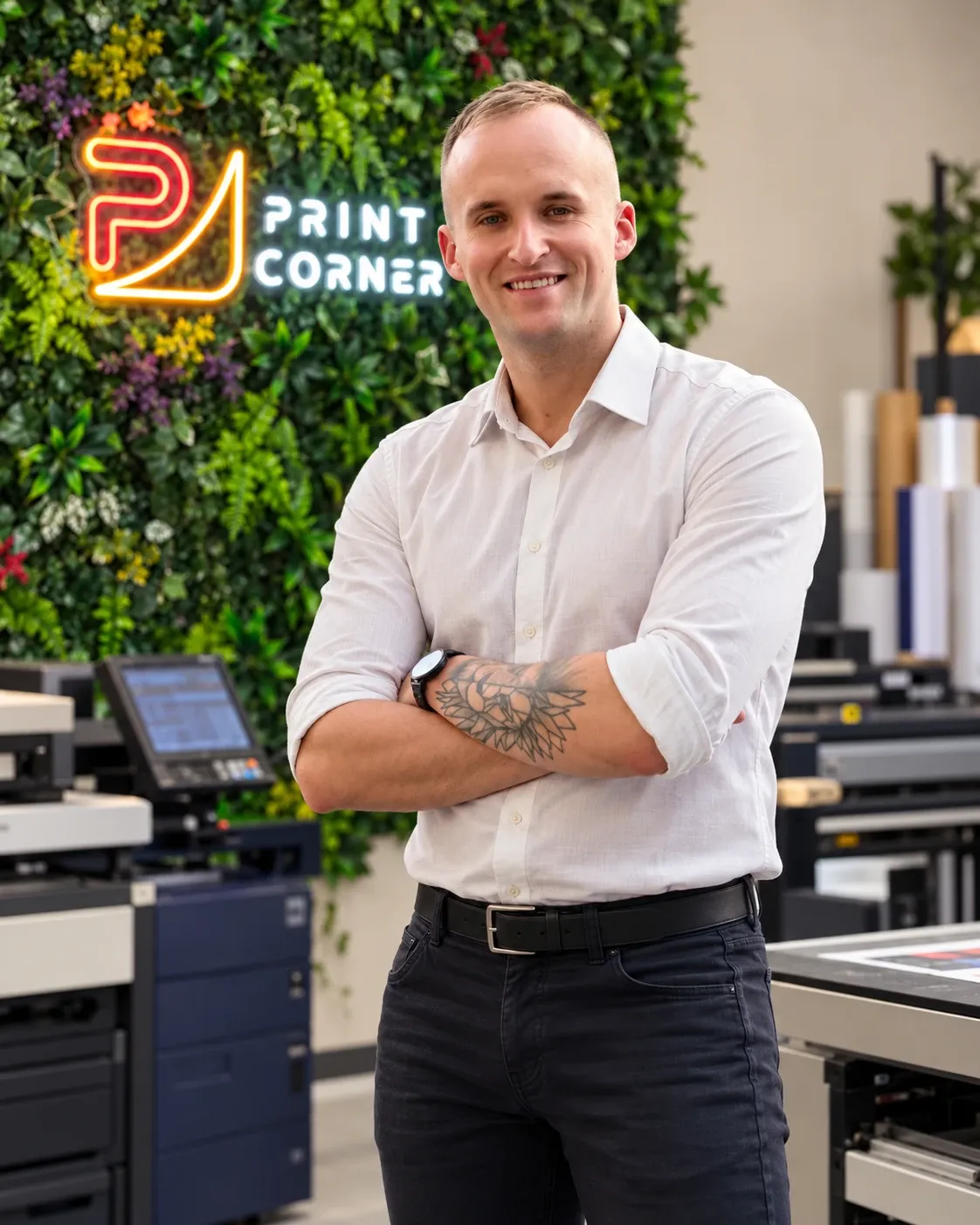 Kuba w drukarni Print Corner