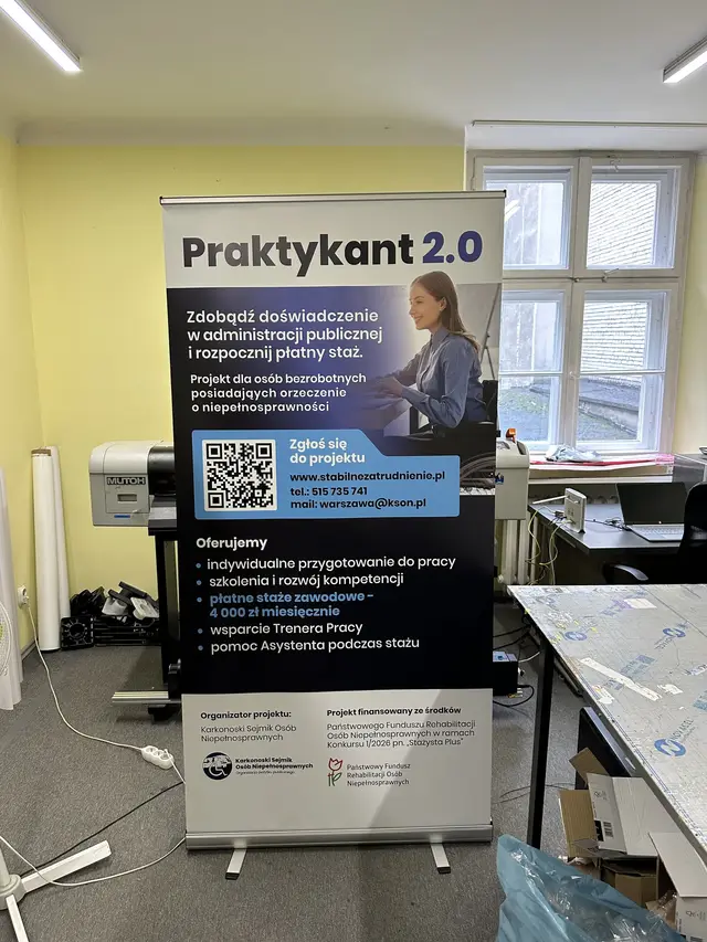 Roll-up rekrutacyjny „Praktykant 2.0” w pracowni